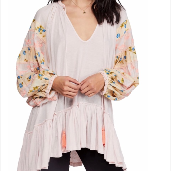 NWT- Free People🌻Mix It Up Pink Dress - Picture 5 of 7